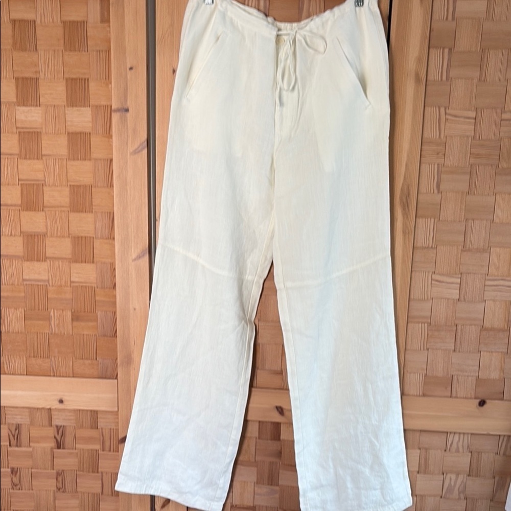 AX Armani Exchange Linen Wide Leg Pants M
